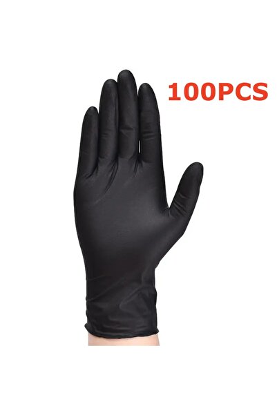 Choice قفازات النتريل السوداء للاستخدام مرة واحدة مقاس XL 100 قطعة 20/50/100 ...