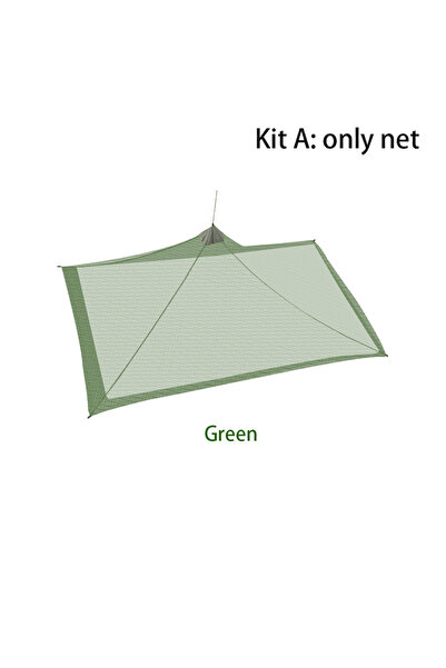 Choice مجموعة خيمة خارجية مقاومة للحشرات من ناموسية خضراء، خيمة تخييم فردية ش...