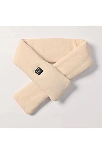 Choice Beige USB Women Men Heating Scarf Temperature Scarf 3 Gears Wrap Fleece Washable Electric Neck Warme