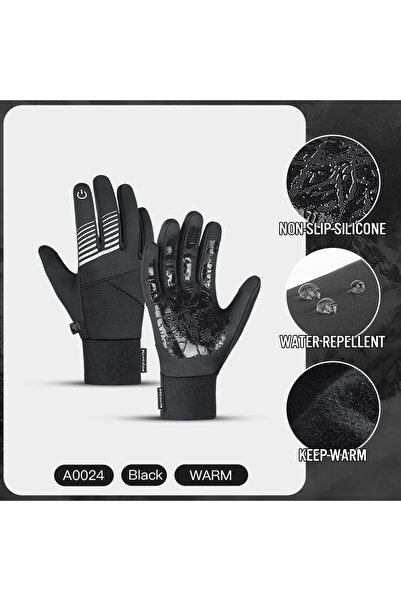 Choice قفازات ركوب الدراجات XL A0024-black للرجال والنساء، دافئة ومقاومة للما...