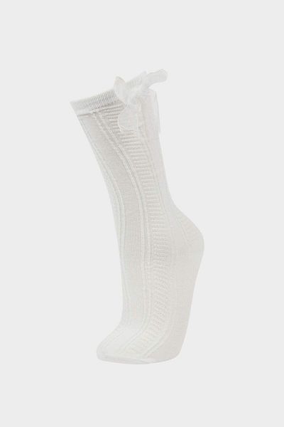 DeFacto Girl's 2-Piece Cotton Knee-Length School Socks F7215A8Ns