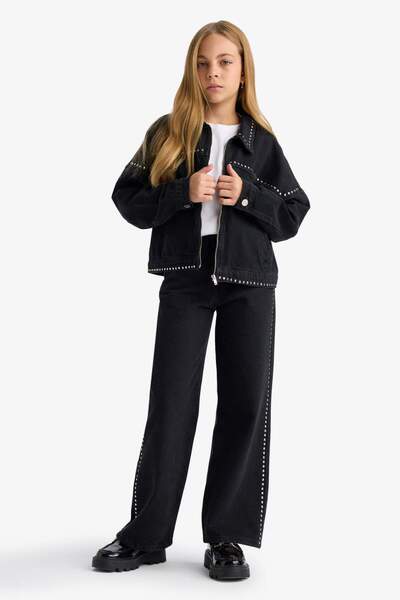DeFacto Girls Wide Leg Wide Leg Jean Pants F8626A825Au