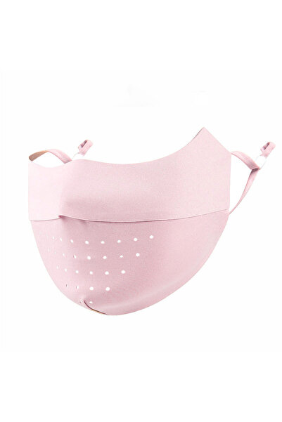 Choice قناع الوجه الوردي من الحرير الجليدي UPF50+ للحماية من أشعة الشمس فوق ا...