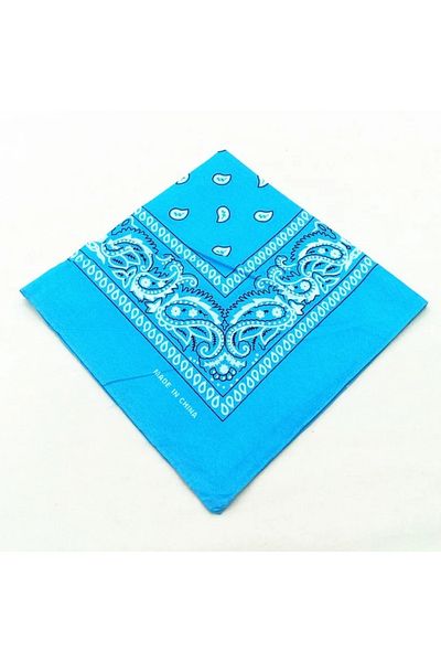 Choice blue One Size 1/2/3/4/5Pcs Cotton Bandana Hairband Cowboy Mens Biker Sports Headwear Hip Hop Wrist H
