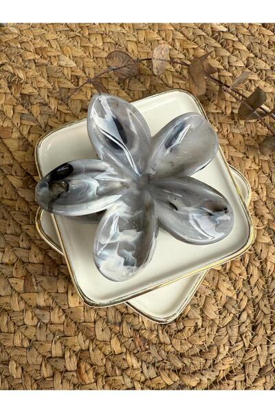 My Joyas Design Acrylic Gray Lotus Latch Buckle