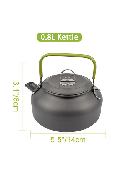 Choice 0.8L Kettle Outdoor Camping Cooking Set, Hard Aluminum Alloy Tableware...