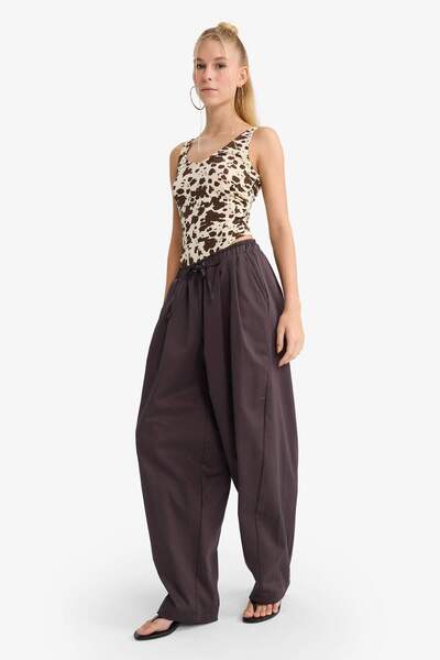 DeFacto Coool Baggy Fit Normal Waist Gabardine Trousers F7809Ax25Au