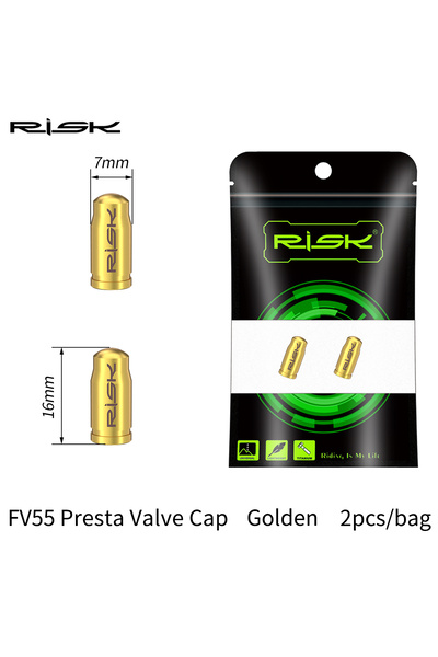 Choice غطاء صمام بريستا شريدر للدراجات الجبلية من FV GD Risk مقاوم للماء والغبار، غطاء صمام FV AV، تيتانيوم A