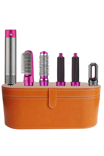 Buldug Premium 5-in-1 Hot Air Hair Styler Set-Curling, Blow-Drying, Straighte...