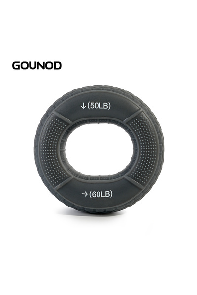 Choice gray-50-60lb 1PC GOUNOD Hand Grip Strengthener Hand Finger Exerciser Forearm Rings Hand Exerciser Si