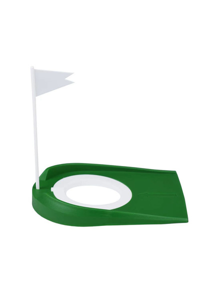 Choice قطعة واحدة - لوحة جولف صغيرة جديدة خضراء مع علم الحفرة، أداة مساعدة مح...