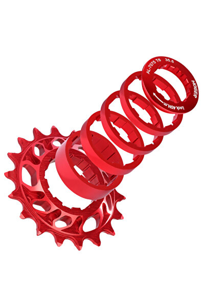 Choice طقم تحويل دولاب الموازنة أحادي السرعة من هوجر باللون الأحمر، 18 طنًا، ...