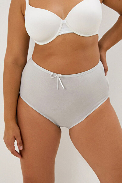 Happy Fox Chiloți de damă din bumbac, pachet de 5 - Lycra Super High Waist Bato Plus Size Roz-Somon-Mentol