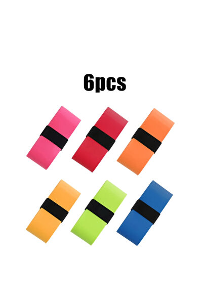 Choice 6pcs Random colors 6pcs/12pcs Anti-Slip Tennis Badminton Racket Grip Tape Sweat Absorbent Secure Hol