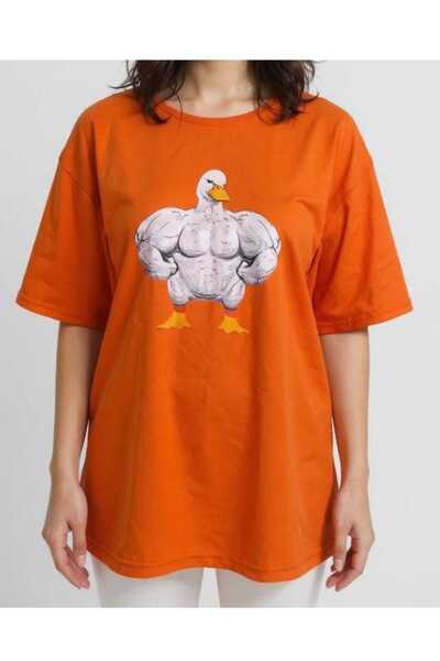 KOZİA OUTDOORS Мускулест печат с гъска, унисекс, базова тениска с дълъг ръкав...