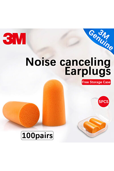 Choice 100 زوج من سدادات الأذن 3M موديل 1100 2 سدادات أذن إسفنجية للحماية من ...