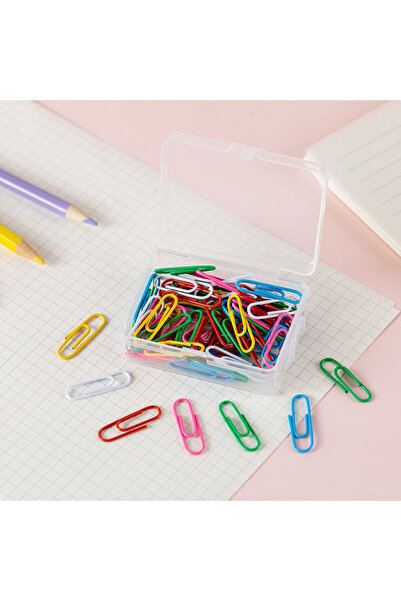 Choice1 خلط الألوان 50 قطعة 28 مم مشابك ورقية معدنية ملونة علامة مرجعية علامة...