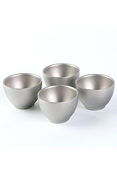 Choice 4 قطع من أكواب الشاي المصنوعة من التيتانيوم للتخييم من تومشو، أدوات طه...