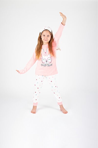 EYZ KIDS Kız Çoçuk Tavşanlı Pijama Takımı