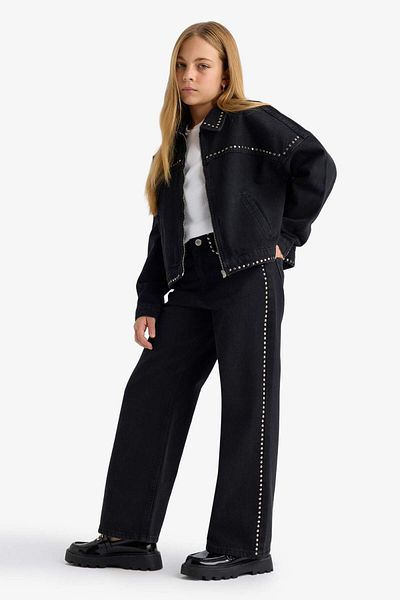 DeFacto Girls Wide Leg Wide Leg Jean Pants F8626A825Au