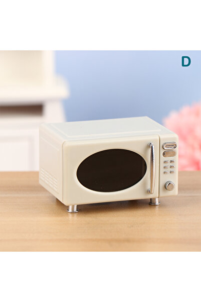 Choice 1 قطعة محاكاة بيت الدمية المصغر فرن اللعب المطبخ الخبز طبق الخبز الثلاجة نموذج ريترو د.