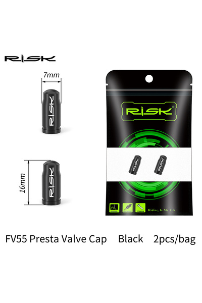 Choice غطاء صمام FV BK Risk MTB Road Bike Presta Schrader مقاوم للماء والغبار FV AV، من التيتانيوم A