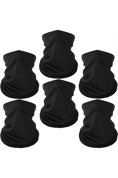 Choice B 6pcs/pack Neck Gaiter Balaclava Bandana Gator Face Mask Scart Cover Breathable Sun Protection Hea.