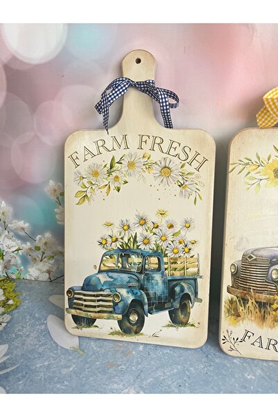 Bypinaryuksel 2-Piece Food Themed Kitchen Board, Decor