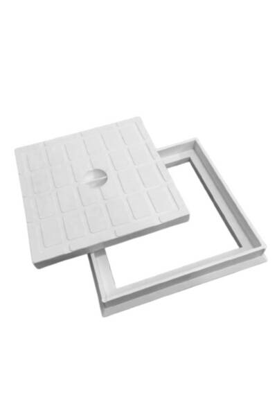 EBDAA HOME Plastic Access Panel for Maintenance and Odors - White - 20×20 cm