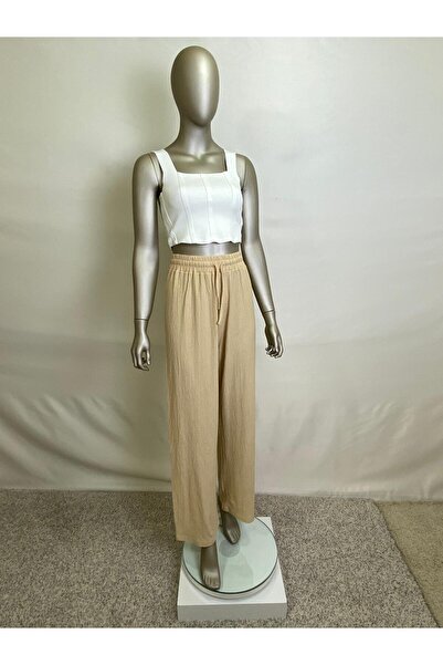 owwon Women's Thick Strap Corset Detailed Flexible Crop