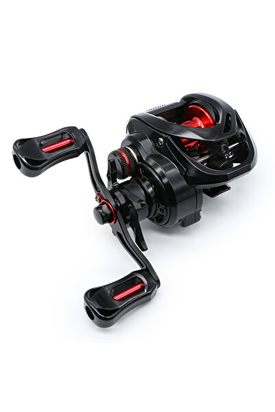 Choice بكرة صيد J-BARZILLAI PL حمراء لليد اليسرى، بكرات صيد المياه المالحة وا...