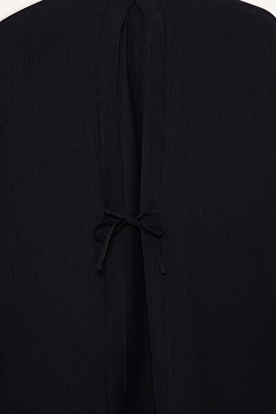 DeFacto Regular Fit Crinkle Fabric Long Sleeve Tunic F9919Ax25Au