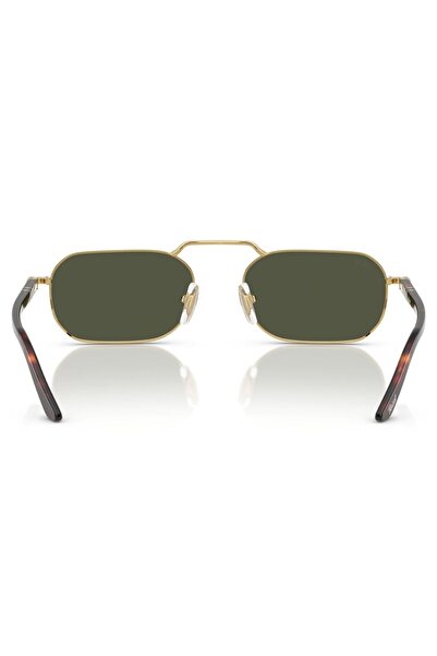 Persol Dikdörtgen Unisex güneş gözlüğü 1020-s 515/31 57-20, Metal, Altın Renk Çerçeve