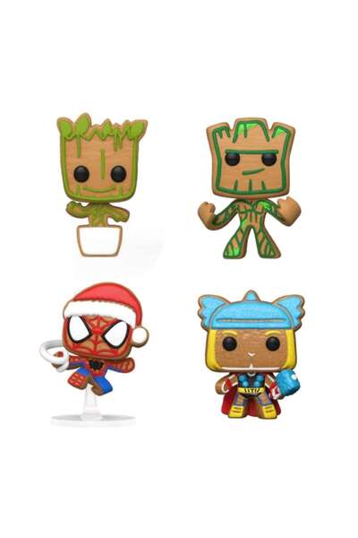Funko Set 4 Figurine Pocket POP Marvel - Tree Holiday Box