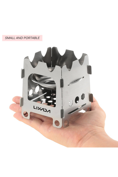 Choice موقد تخييم خارجي محمول خفيف الوزن مصنوع من الفولاذ المقاوم للصدأ M الت...