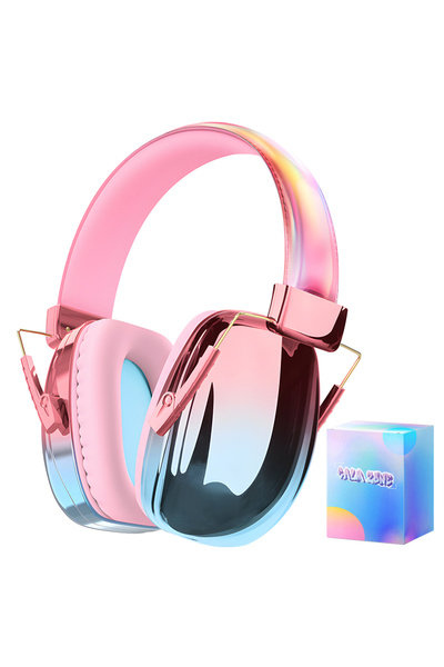 Choice سماعات أذن PinkBlue مع صندوق سماعات أذن نشطة لحماية السمع أثناء الرماي...