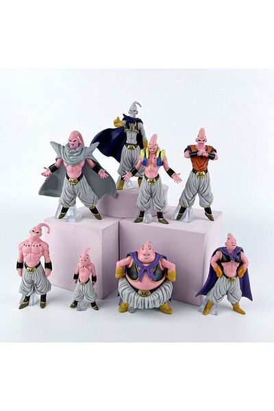 BANDAI 8pcs BUU 8pcs/set Dragon Ball Majin BUU Collection Model Action Figure Toys Vinyl Figurine Anime Dol
