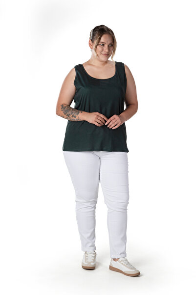 Stil Diva Büyük Beden Sıfır Kol Basic Atlet 1097164
