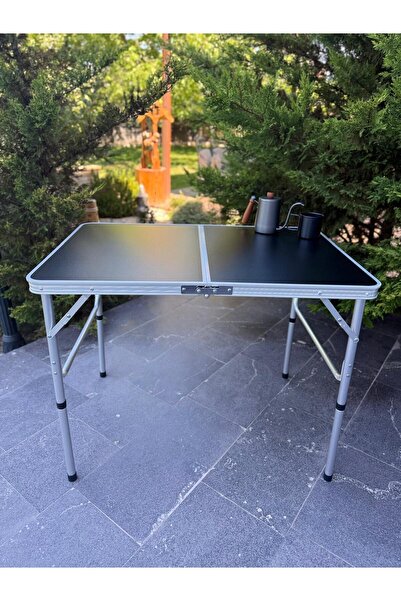 MODULBOX KATLANABİLİR AYARLANABİLİR KAMP MASASI, ALÜMİNYUM, 60X90 ÖLÇÜ, PİKNİ...
