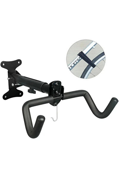 Choice حامل جداري أسود قابل للتمدد، حامل تعليق للدراجات الجبلية، حامل جداري ل...