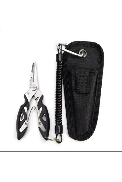 Choice 1 قطعة كماشة صيد خارجية سوداء، قواطع خطوط، خطافات مقصية متعددة الوظائف...