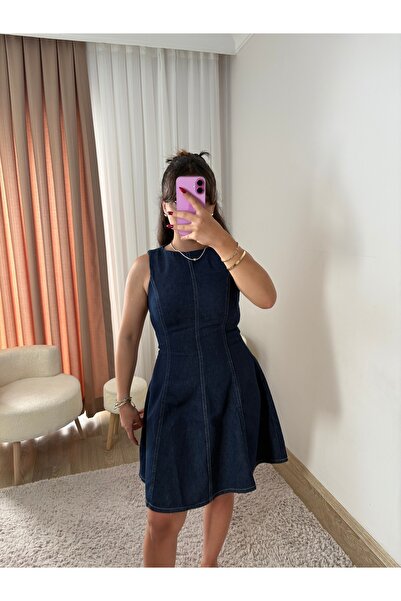 MahraWear Denim Elbise