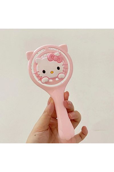 Miniso Pink Sanrio Hello Kitty Hollow out Hair Brush Scalp Massage Combs Hair Styling Detangler Fast Blow D