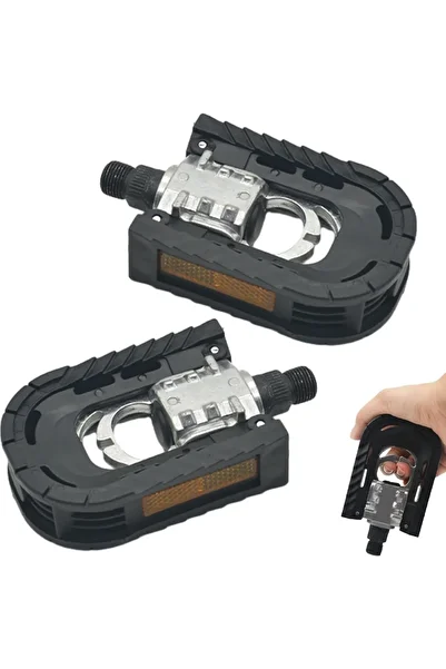 Choice 2pcs Pedals Folding Bicycle Bike Pedals for Ebike with Reflective Strips Wide Flat Pedals,Aluminum U