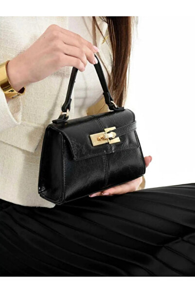 ENVA BAGS Gold Detaylı El ve Omuz Çantası