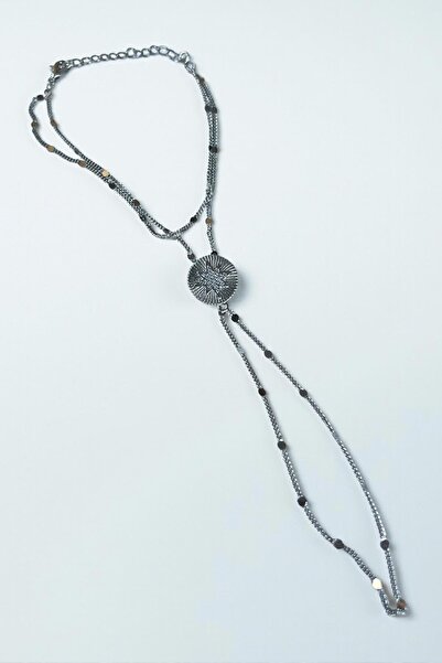 TAKIŞTIR Silver Color Star Figured Stone Detailed Shahmeran