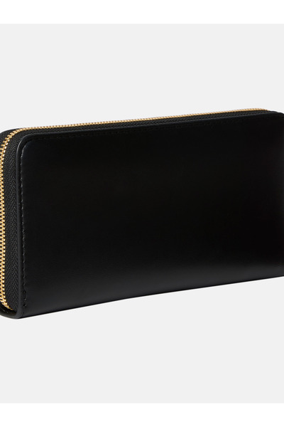 Calvin Klein Women Black Bold Long Zip Around Wallet
