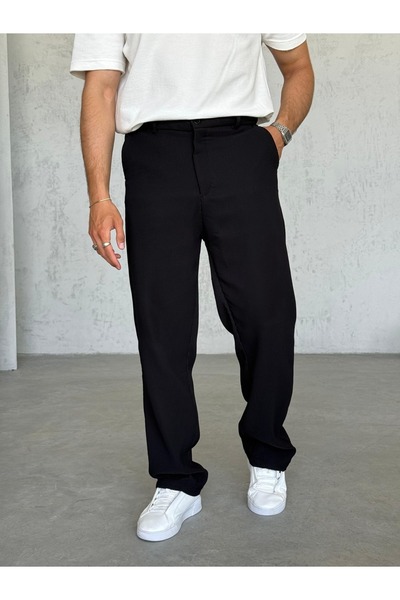 TÜZeMEN Thick Corduroy Baggy Fabric Trousers