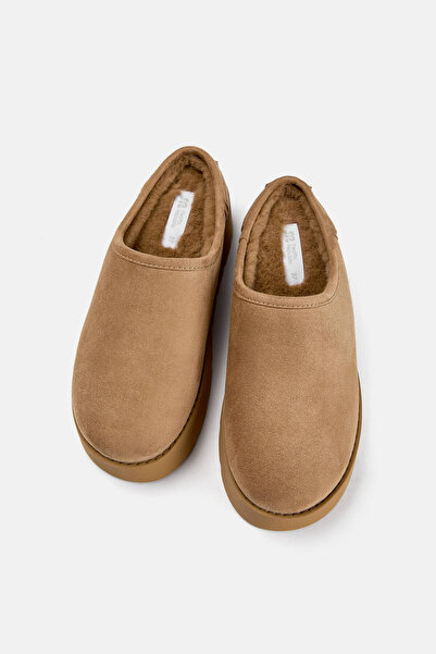 Pull & Bear Kürk astarlı platform sabo