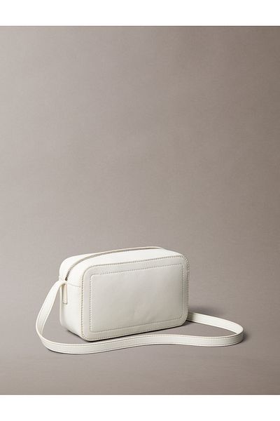 Calvin Klein Calvin Klein Women Lily White Embossed Monogram Logo Camera Bag